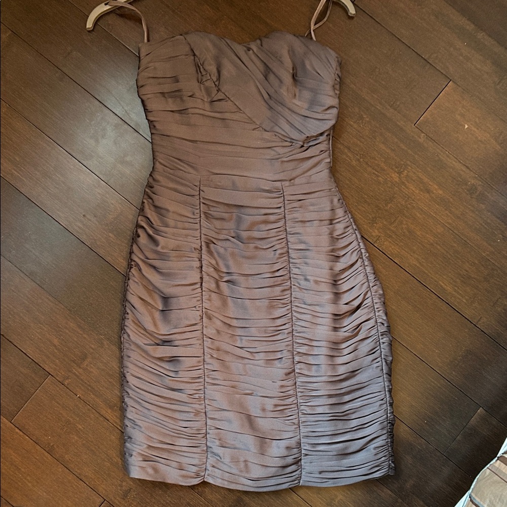 H&M Strapless Charcoal Grey Dress
